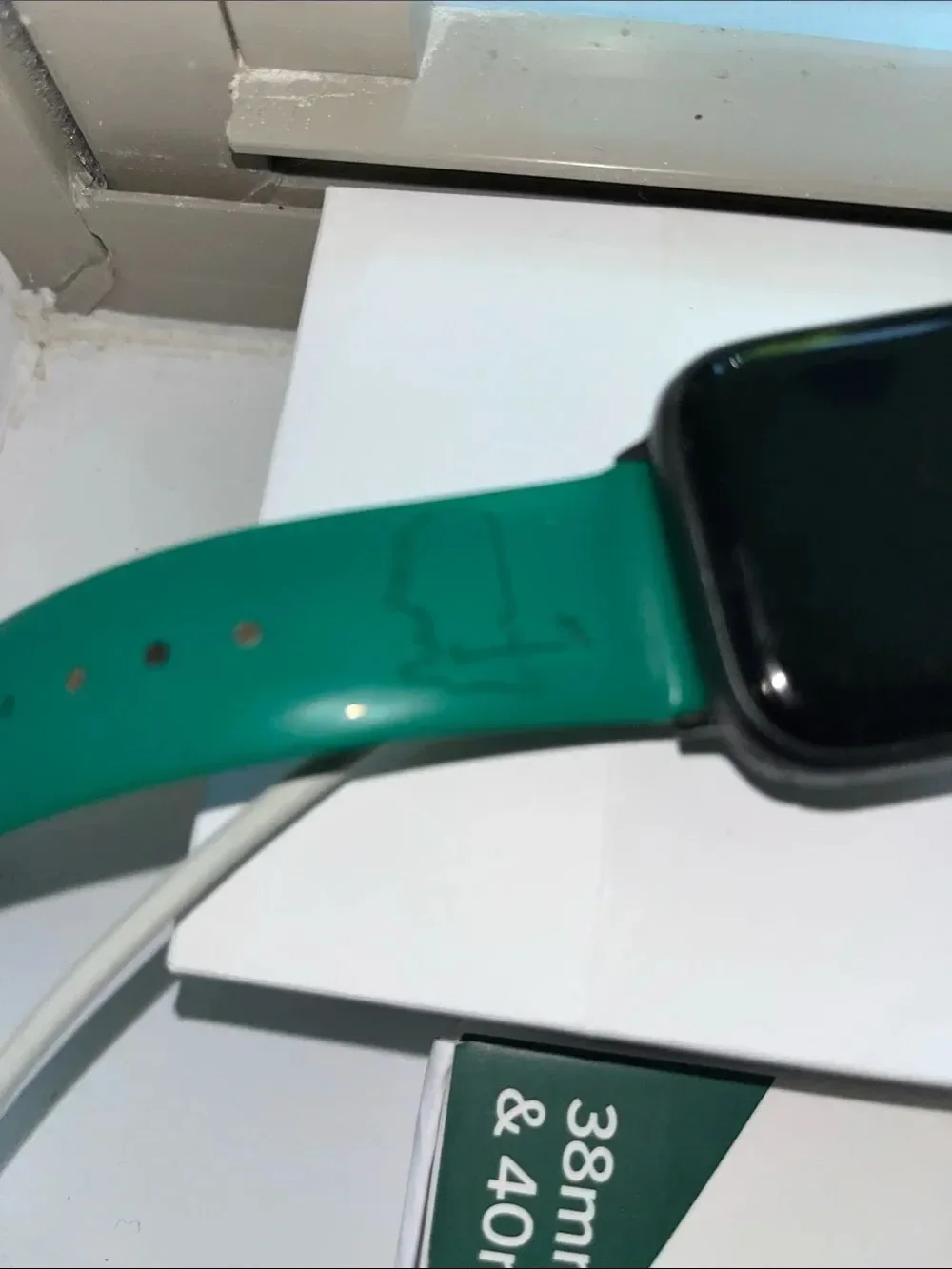 Used Apple watch Series 3 w/watchband Augusta National Masters logo 40mm w/Boxes